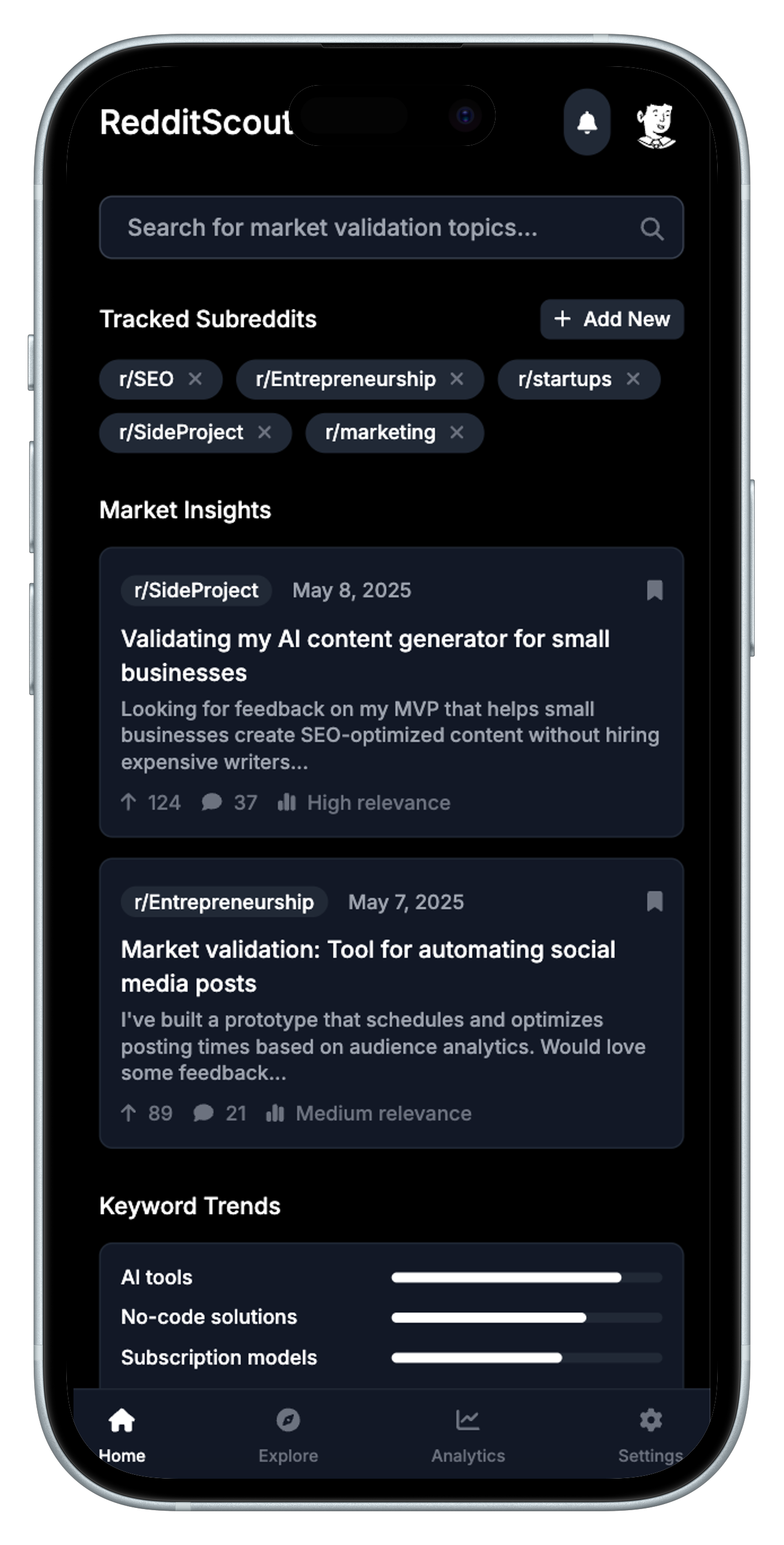 Reddit-Powered SaaS Validation